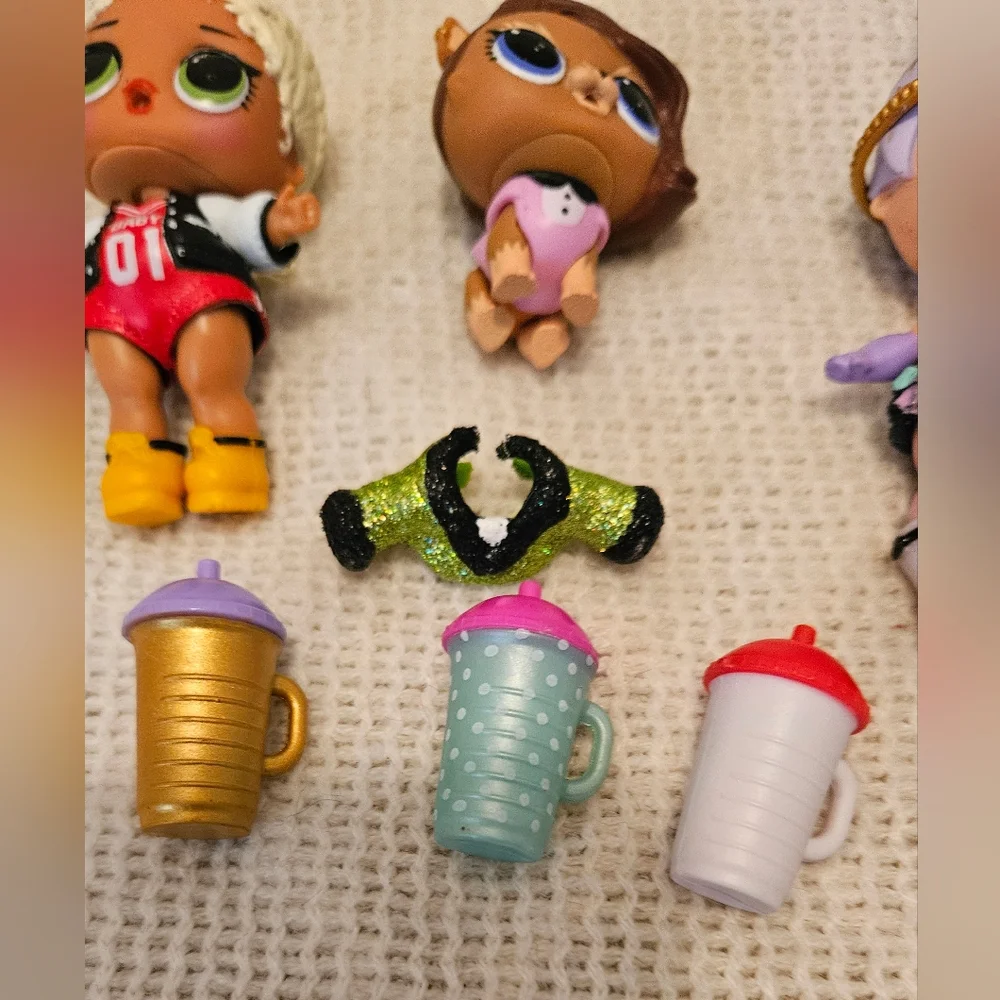 LOL Suprise~3 Dolls and accessories lot~The‎ Great Baby~ Posh Pup~MC  Swag~